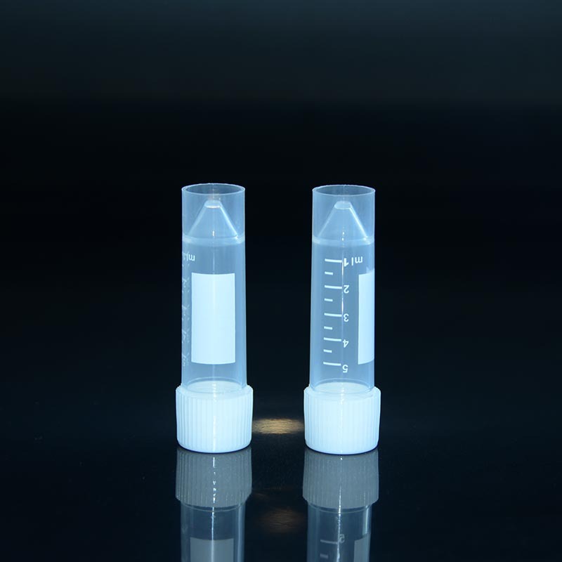5ml Transport Free-standing Tube with White Screw Cap